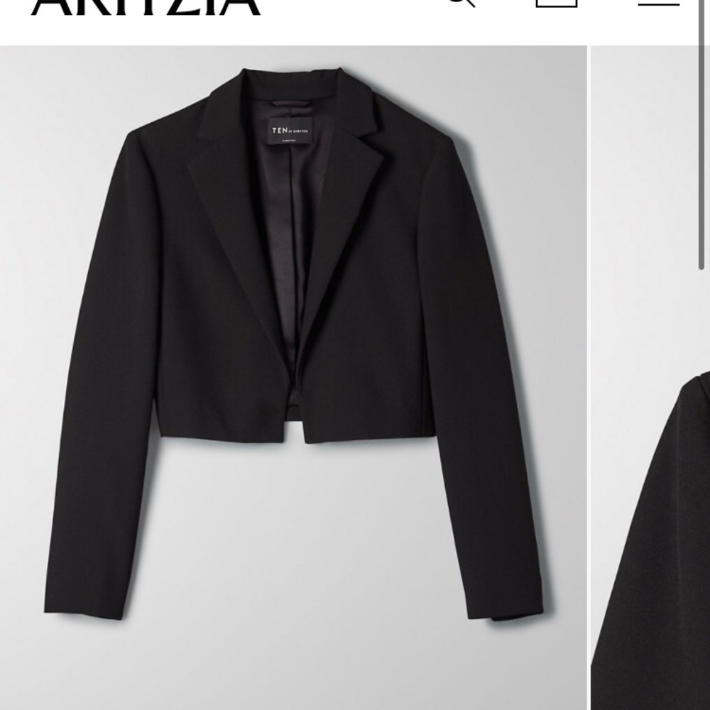New Aritzia Ten Babaton Supernova Blazer Black XS